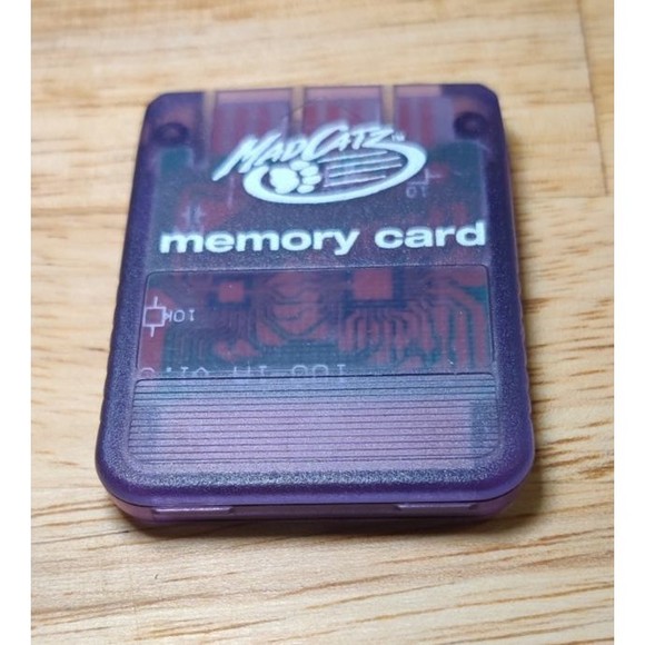 Mad Catz Memory Card For Sony Playstation Clear Purple - Picture 3 of 5